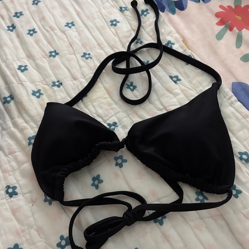 Classic Black Triangle Bikini Top